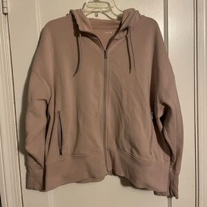 Old Navy Women's Light Pink Active Dynamic Fleece Zip Up Hoodie Size XL